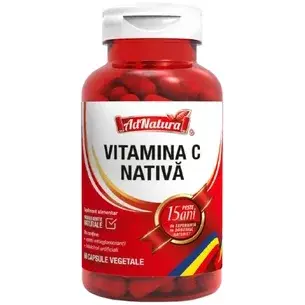 Adserv Vitamina C Nativa, 60 capsule, AdNatura