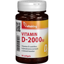 Vitamina D3 - 2000UI - 90 capsule moi