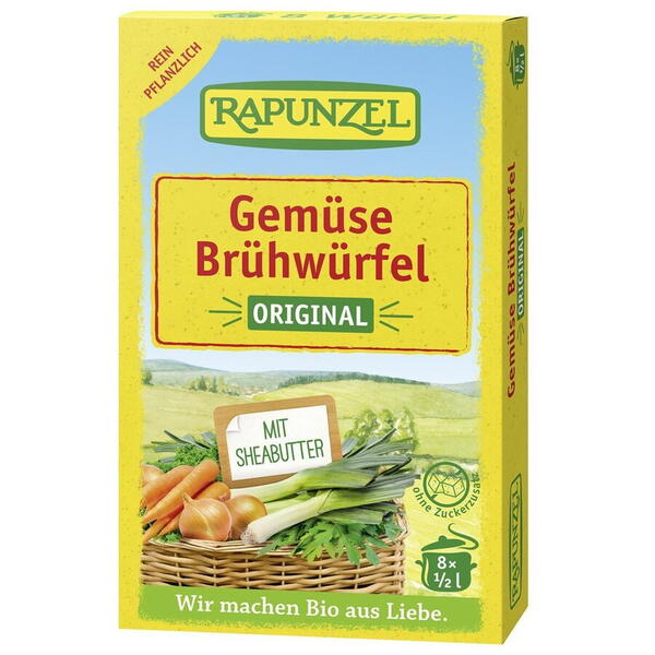Rapunzel Cuburi de supa de legume bio original 84 g