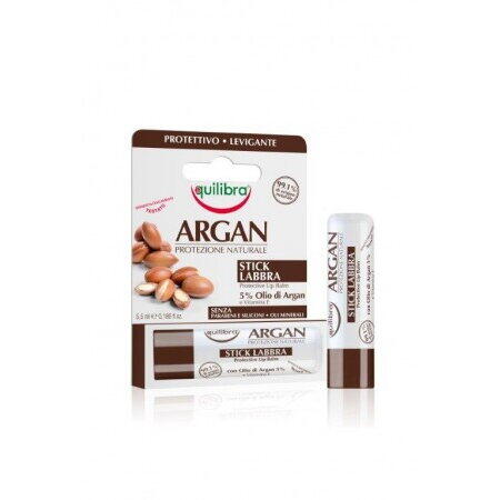 Equilibra Argan Balsam pentru buze, Protectiv, Calmant, Flacon 5,5 ml
