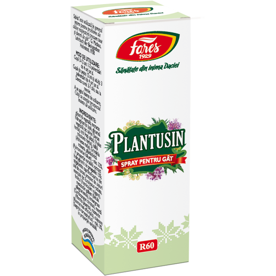 Spray pentru gat Plantusin, 20 ml, Fares