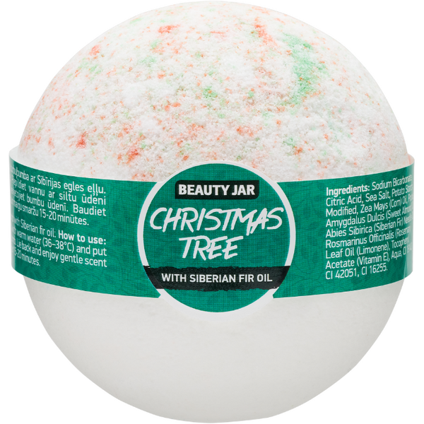 Bila de baie cu vitamina E si ulei de brad, Christmas Tree, Beauty Jar, 150 g