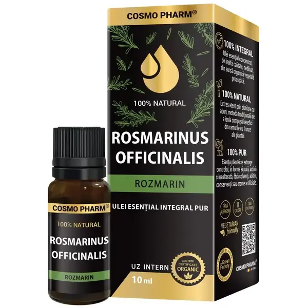 Cosmo Pharm Ulei Esential de Rozmarin – ROSMARINUS OFFICINALIS 10ml