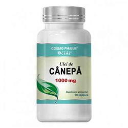 Ulei de canepa 1000 mg, 90 capsule, Cosmopharm
