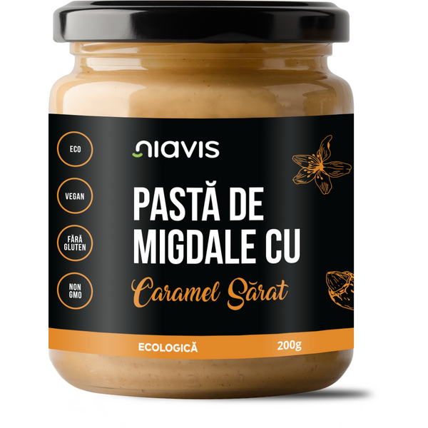 Niavis Pasta de Migdale cu Caramel Sarat Ecologica/BIO 200g