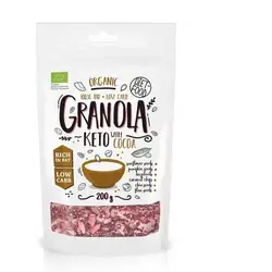 Keto Granola bio cu cacao, 200 g, Diet Food