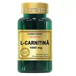 L-carnitina, 1000 mg, 30 tablete, Cosmopharm