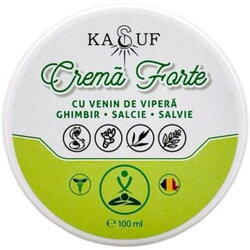 Crema Forte cu venin de vipera, ghimbir, salcie si salvie, 100 ml, Kasuf
