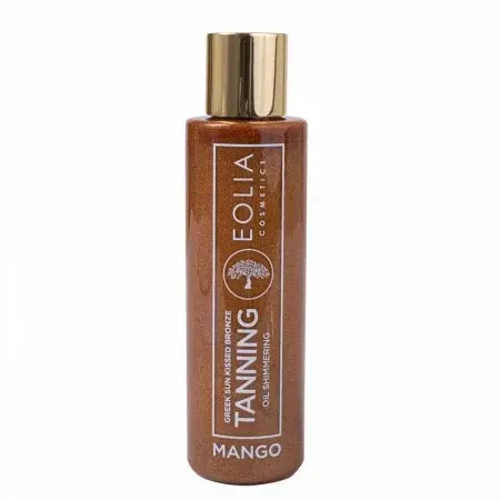 Olive Cosmetics Ulei de Plaja Accelerator Sidefat Auriu cu Aroma de Mango, Eolia Cosmetics, 150 ml