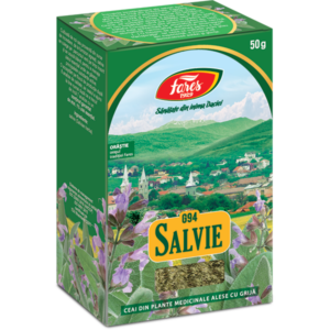 Fares Ceai Salvie iarba cutie 50 gr