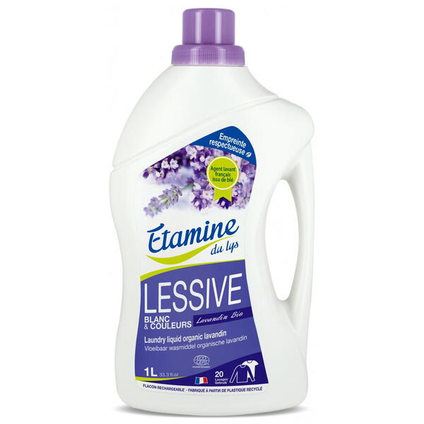 Etamine du Lys Detergent BIO rufe albe si colorate, parfum lavanda Etamine 1 L