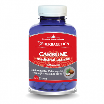 Herbagetica Carbune Medicinal Activat 120 cps