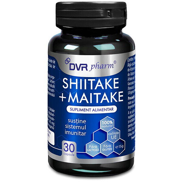 Dvr Pharm Shiitake + Maitake – 30 de capsule