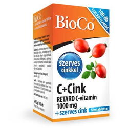 BioCo Vitamina C 1000mg retard + Zinc organic 15mg x 100 cpr filmate