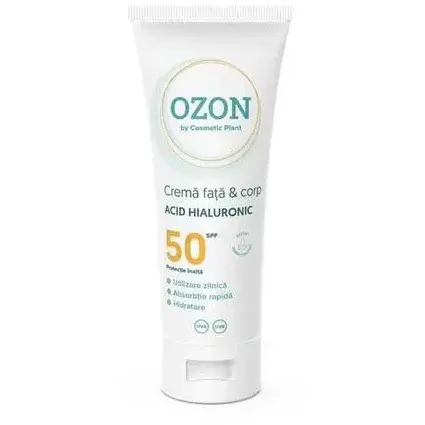 Cosmetic Plant OZON - Cremă față & corp Acid hialuronic SPF 50