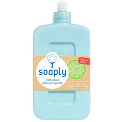 Detergent ecoloigc pentru vase cu 100% ingrediente naturale Fresh Lime (500ml), Soaply