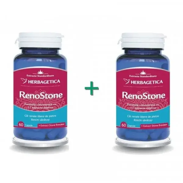 Herbagetica RenoStone - 60 + 60 cps (pachet cu -50% la a doua)