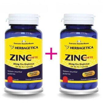 Herbagetica Zinc forte 60+60 capsule promo