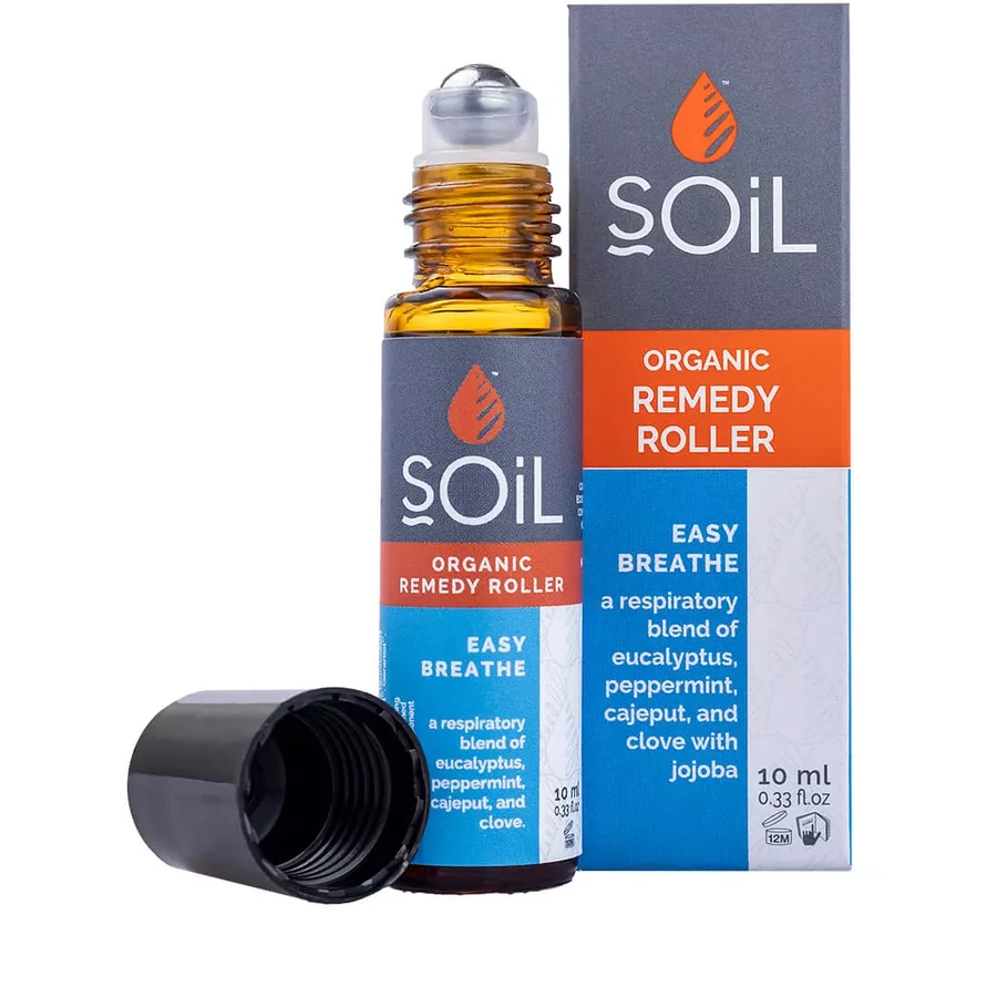 SOiL Roll-On Easy Breathe cu Uleiuri Eseniale Pure Organice ECOCERT 10 ml Respiratie usoara NOU