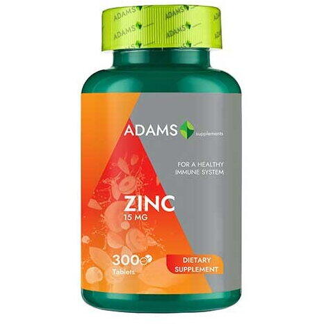 Zinc 15mg, 300 tablete, Adams Vision