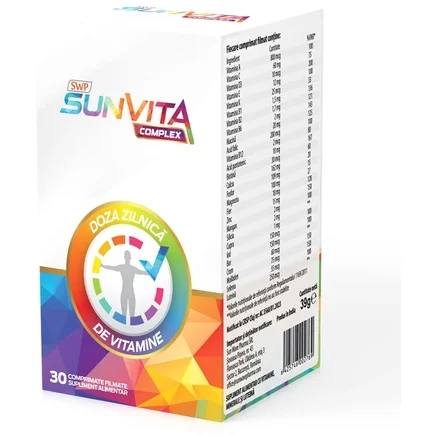 Sun Wave Pharma SunVita Complex, 30 comprimate