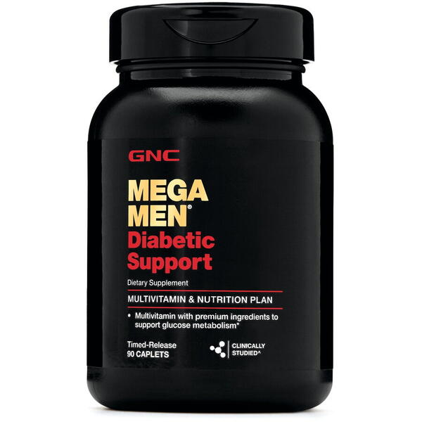 GNC Live Well Gnc Mega Men Diabetic Support, Multivitamine Pentru Barbati Diabetici, 90 Tb