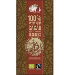 Ciocolata neagra cu 100% cacao Bio, 100g, Chocolates Sole