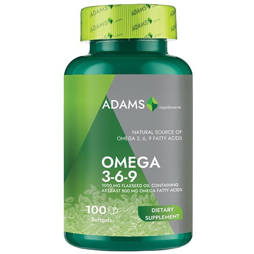 Adams Vision Flaxseed Oil (Omega 369) 100cps, Adams