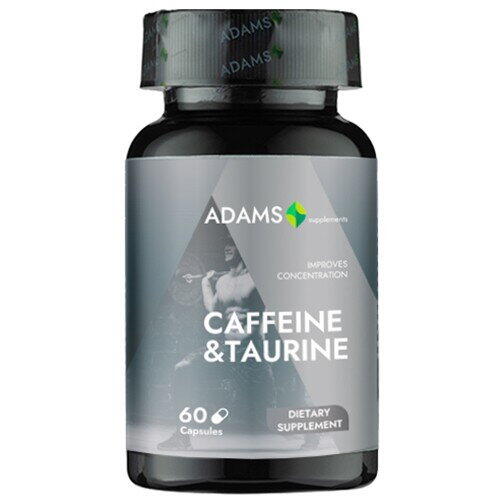 Adams Vision Caffeine + Taurine, 680mg, 60cps , Adams