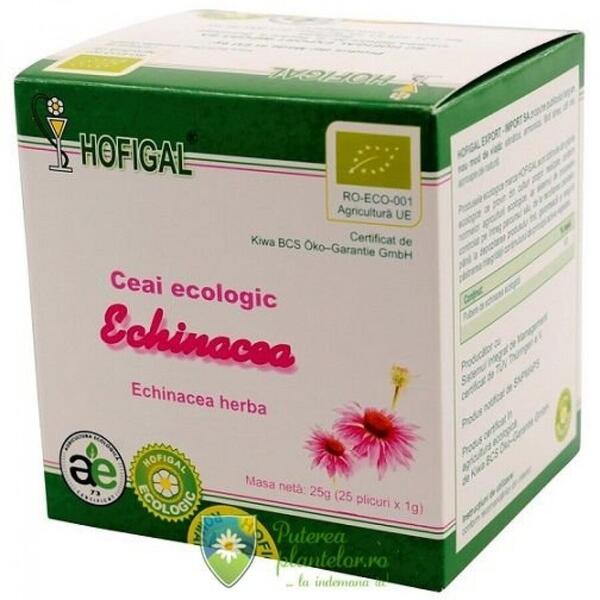 Hofigal Ceai ecologic de Echinaceea 25 plicuri