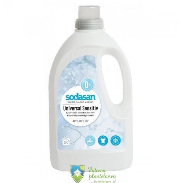 Sodasan Detergent bio lichid universal Sensitive hipoalergen 1.5 l
