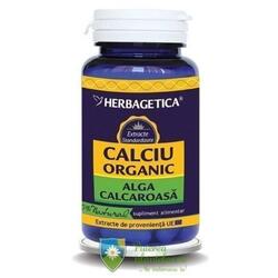 Calciu Organic Alga calcaroasa 60 capsule