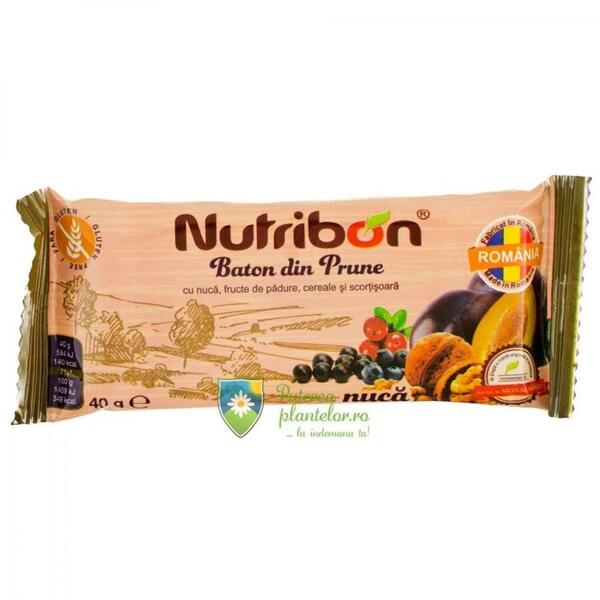 Nutribon Baton cu fructe, nuci, cereale si scortisoara 40 gr