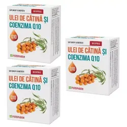 Ulei de Catina si Coenzima Q10 45mg 30 capsule 2+1 Cadou