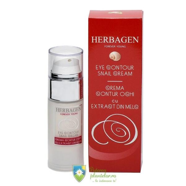 Herbagen Crema Contur Ochi cu Extract din Melc 30 ml