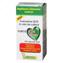 Hofigal Coenzima Q10 in ulei de catina Forte Plus 60mg 40 capsule
