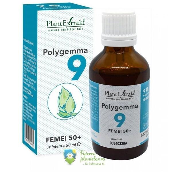 PlantExtrakt Polygemma 9 Femei 50+ 50 ml