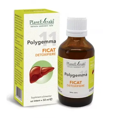 PlantExtrakt Polygemma 11 Ficat detoxifiere, 50 ml, Plant Extrakt