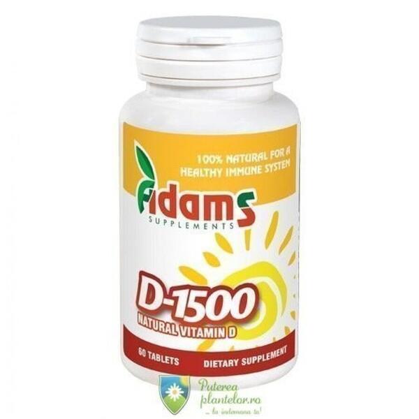Adams Vision Vitamina D 1500UI 60 tablete
