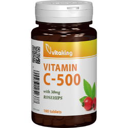 Vitamina C 500mg cu macese 100 comprimate