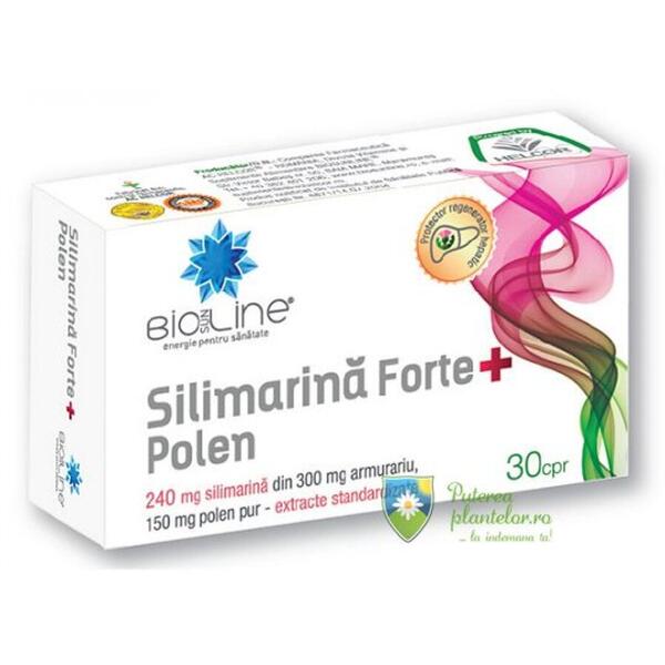Helcor Pharma Silimarina Forte + polen 30 comprimate