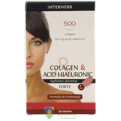 Interherb - Casa Herba Colagen si acid hialuronic Forte 30 capsule