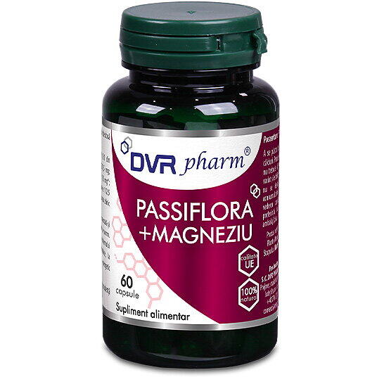 Dvr Pharm Passiflora cu Magneziu 60 capsule