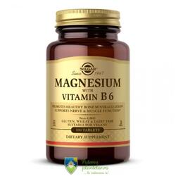 Solgar Magnesium + B6 (Magneziu cu Vitamina B6) 100 tablete