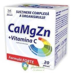 Ca Mg Zn + vitamina C forte 20 plicuri