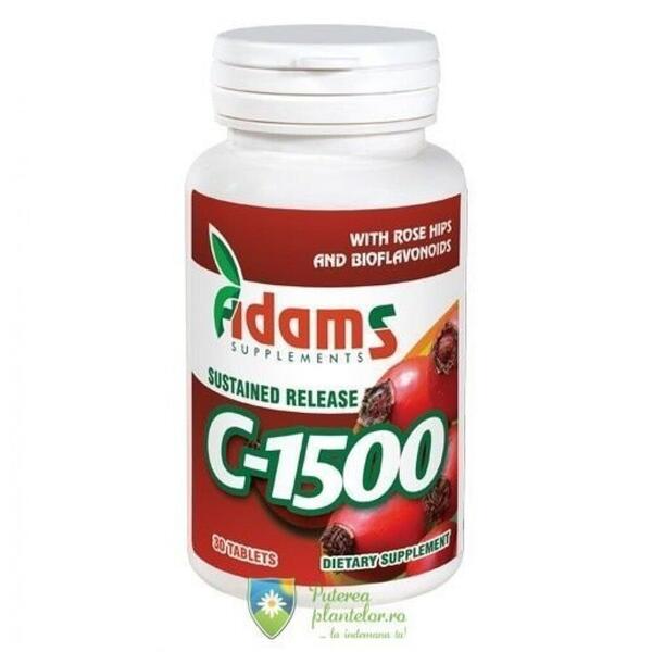 Adams Vision Vitamina C 1500mg macese 30 tablete