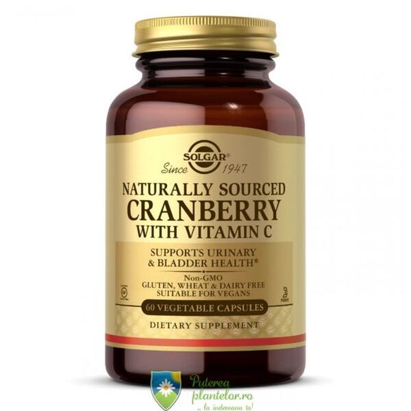 Solgar Cranberry Extract (merisoare) with Vit.C 60 capsule