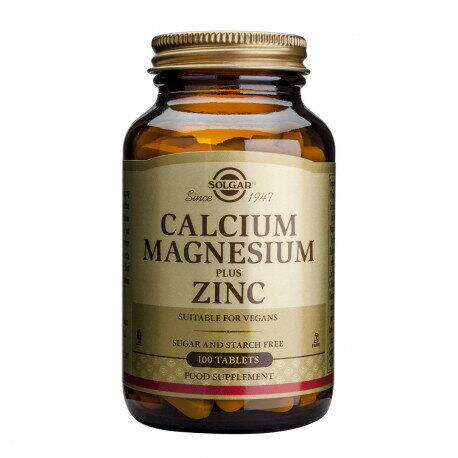 Solgar Calcium Magnesium Plus Zinc 100 tablete