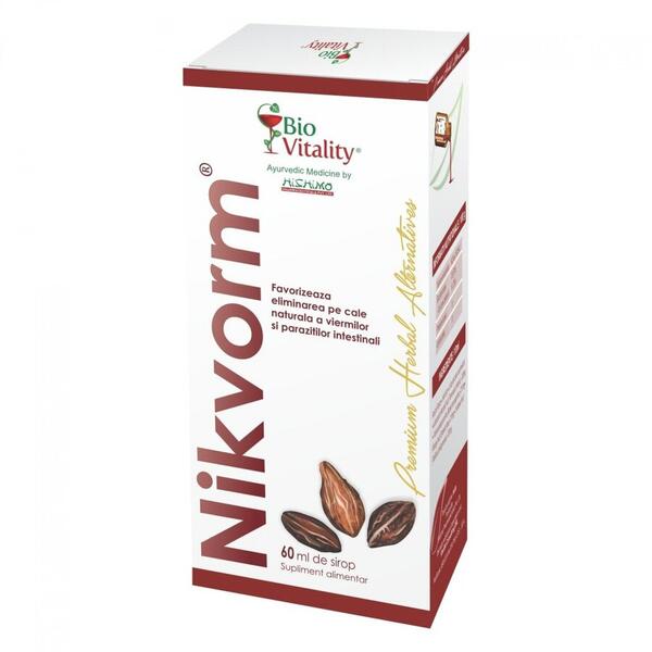 Bio Vitality Nikvorm Sirop 60 ml