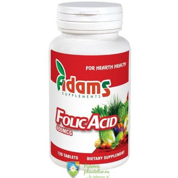 Adams Vision Acid folic 400mcg 120 tablete